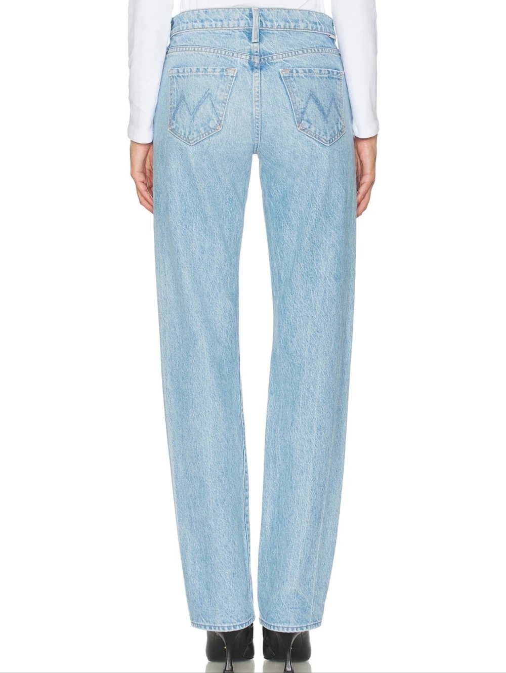 Mother The Lasso Sneak Jeans in Sow Surreal - Picture 4 of 13
